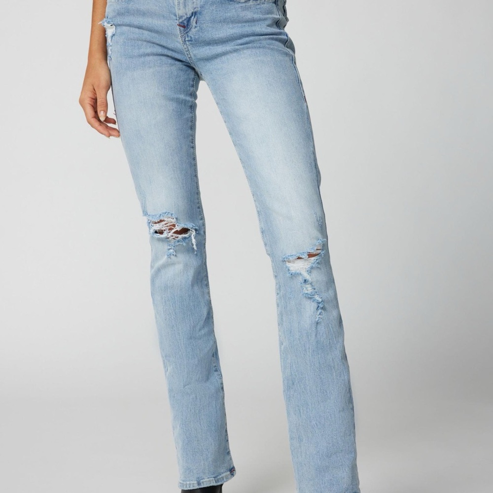 True Religion Light Blue Boot Cut Jeans - Picture 2 of 8